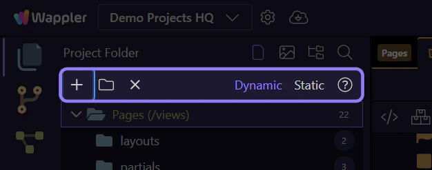 Screenshot: Page Properties opening flow