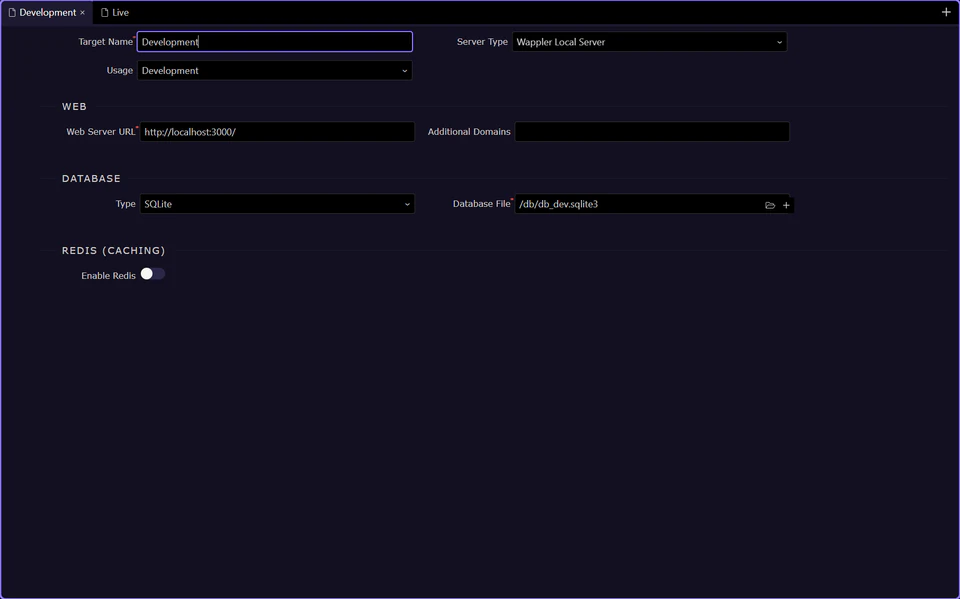 Screenshot: Project Options -> Targets is where the handoff becomes operational