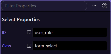 Screenshot: Keep the signed-in user separate from the record being edited