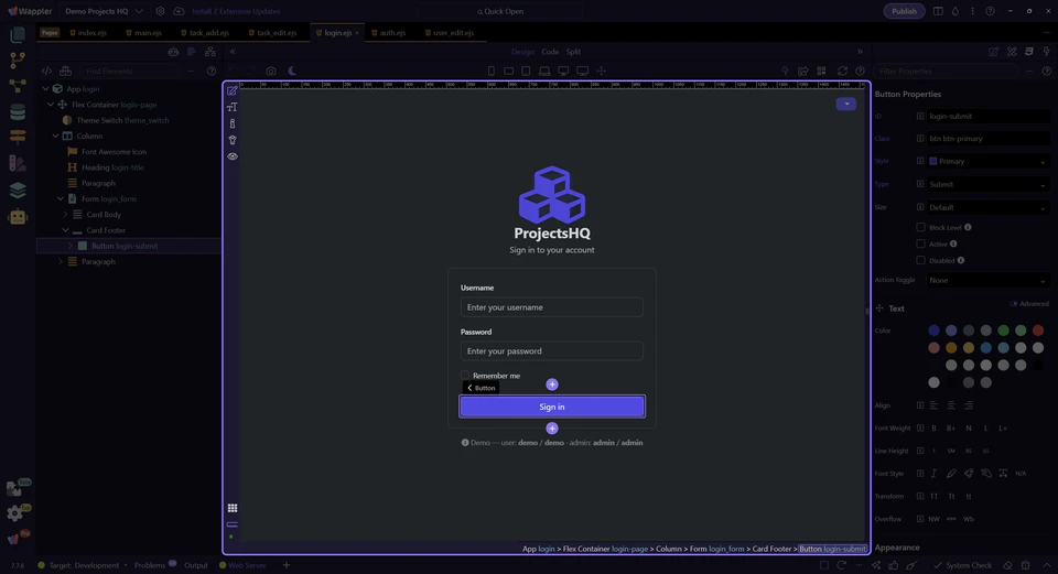 Screenshot: The current sample redirects to a safe default first
