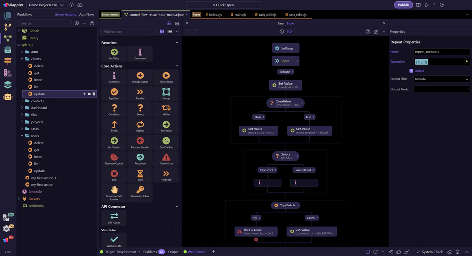 Screenshot: Next steps