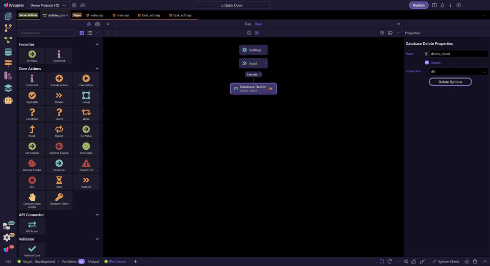 Screenshot: Next steps