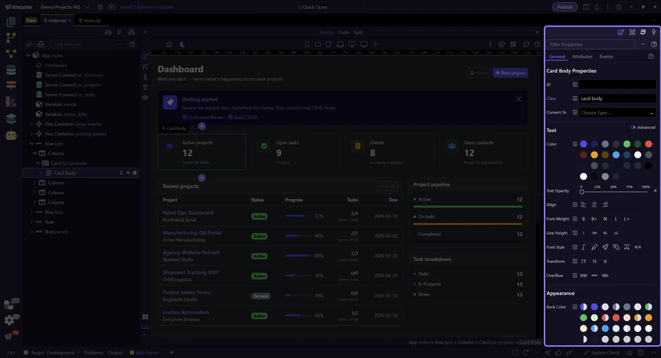 Screenshot: Next steps