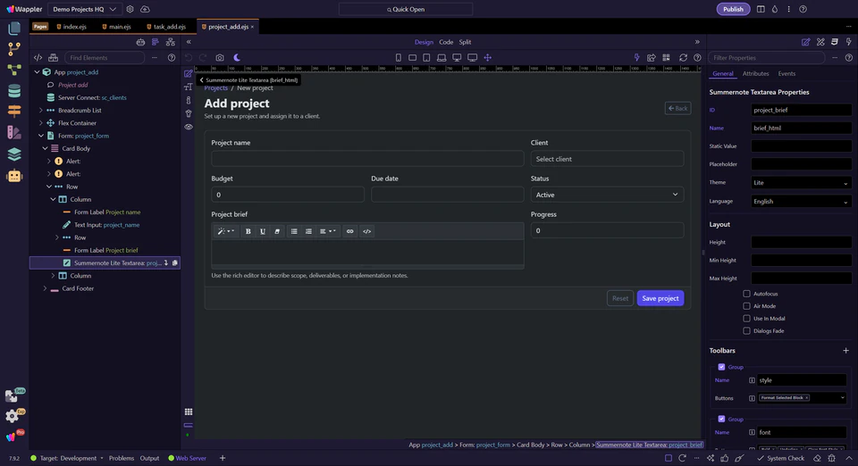 Screenshot: Next steps