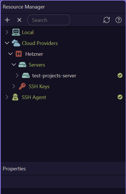 Screenshot: Managed databases belong in the hosting plan