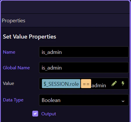 Screenshot: Session-backed role checks turn identity into authorization