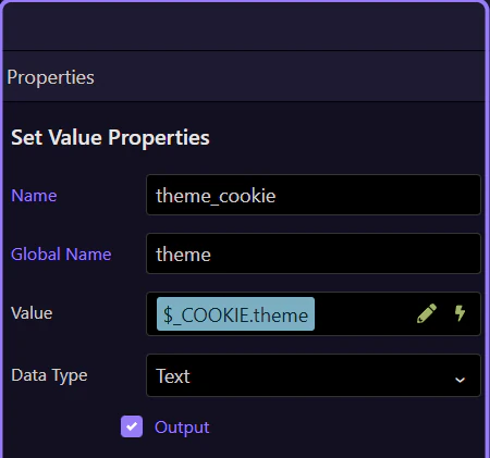 Screenshot: Contrast: cookies can support preferences, but session should hold authority