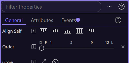 Screenshot: Continue with the full Dynamic Events workflow