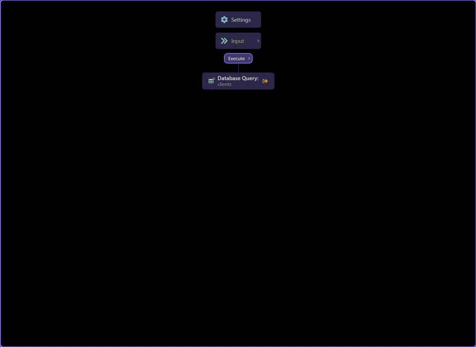 Screenshot: The workflow tree shows the output-producing steps